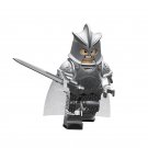 Preston Greenfield Silver-plated Armor Version Lego Game of Thrones Minifigure Block Toys