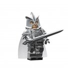 Mandon Moore Silver-plated Armor Version Lego Game of Thrones Minifigure Block Toys