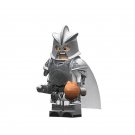 Boros Blount Silver-plated Armor Version Lego Game of Thrones Minifigure Block Toys