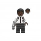 Nick Fury With White Shirt Lego Captain Marvel Superheroes Minifigure Block Toys