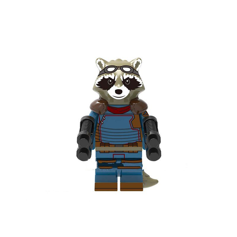 Rocket Racoon Lego Avengers End Game Superheroes Minifigure Block Toys