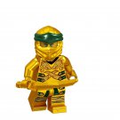 Lloyd With Golden Suit Lego Ninjago The Movie Superheroes Minifigure Block Toys