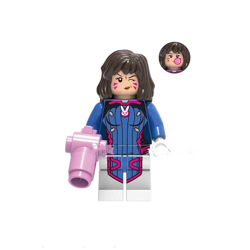 New Version D.Va Lego Overwatch Superheroes Minifigure Block Toys