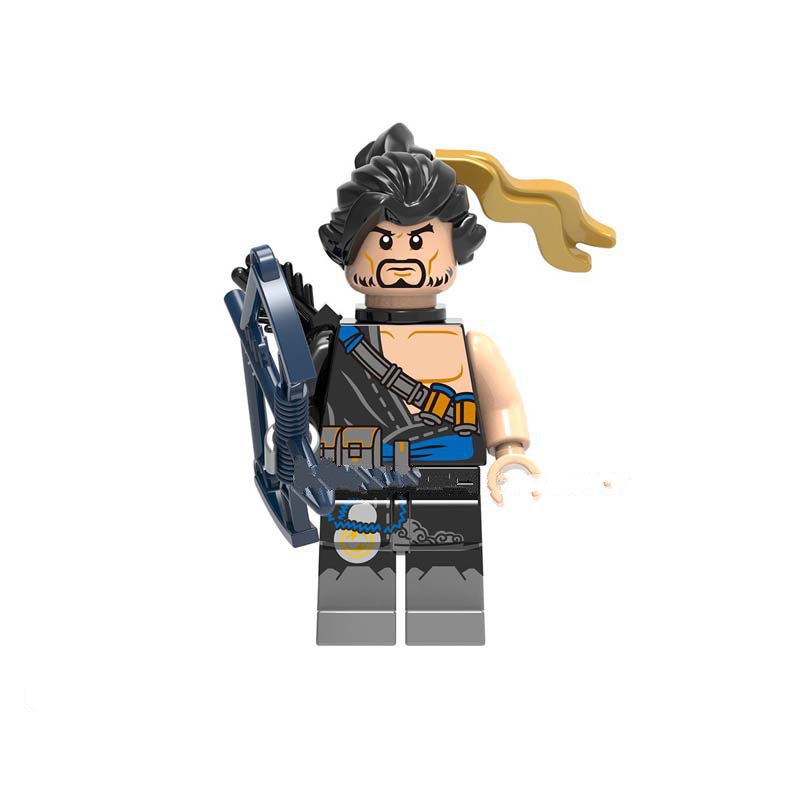 New Version Shimada Hanzo Lego Overwatch Superheroes Minifigure Block Toys