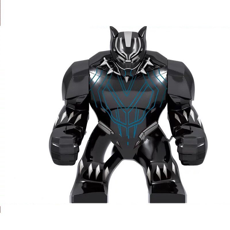 Big Size Black Panther Lego Avengers Superheroes Minifigure Block Toys
