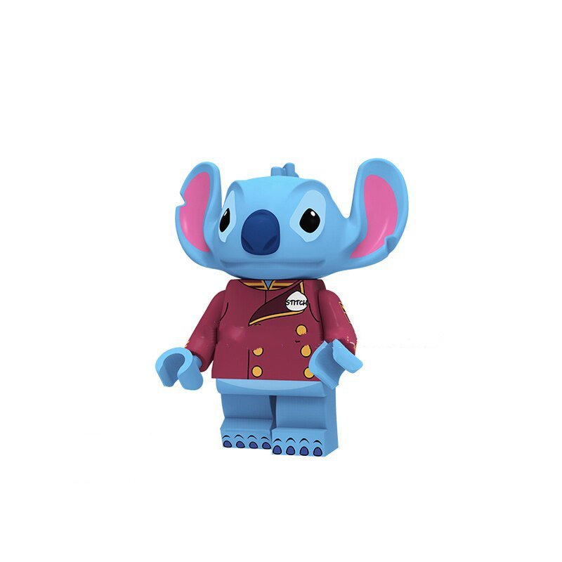 New Stitch Lego Cartoon Theme Minifigure Block Toys