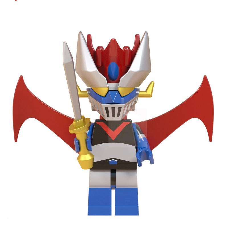 White Mazinger Z Lego Anime Theme Superheroes Minifigure Block Toys