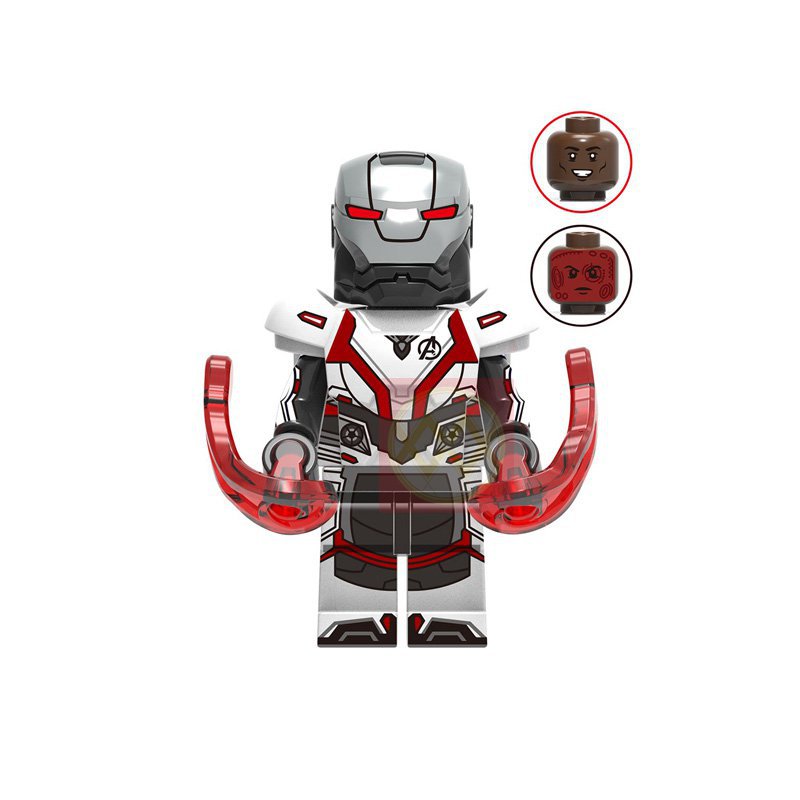 New White Suit War Machine Lego Avengers End Game Superheroes Minifigure Block Toys