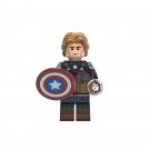 Captain America Without Mask Lego Avengers End Game Superheroes Minifigure Block Toys