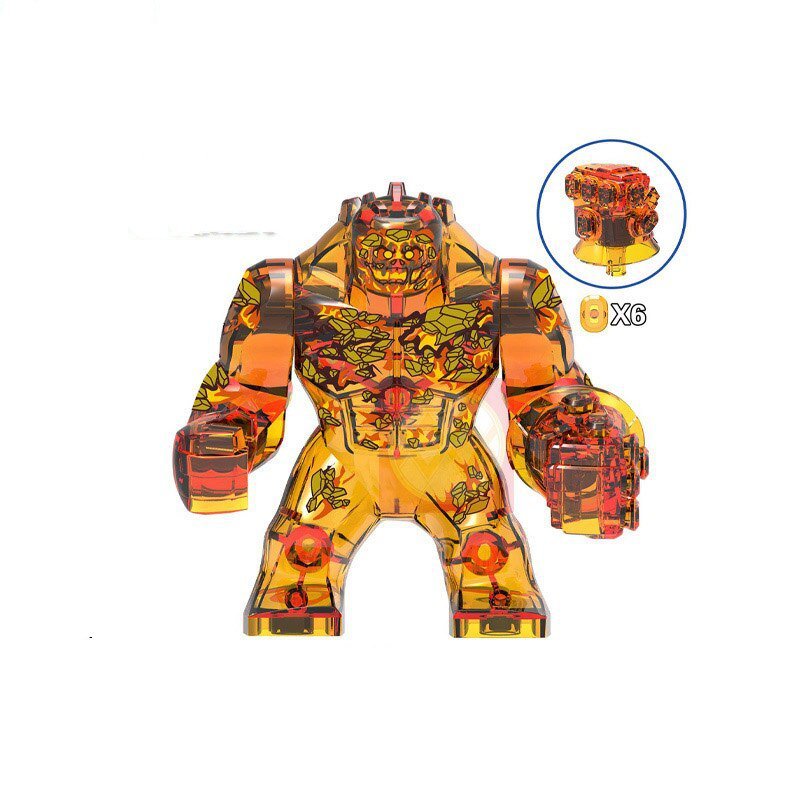 Big Size Molten Man Lego Far From Home Superheroes Minifigure Block Toys