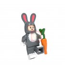 Boy With Rabbit Animal Costume Lego Custom Theme Minifigure Block Toys
