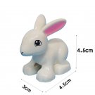 Little White Rabbit Animal Model Figure Lego Minifigure Block Toys