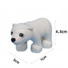 Little Polar Bear Animal Model Figure Lego Minifigure Block Toys