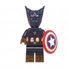 Groot With Captain America Costume Lego Avengers Superheroes Minifigure Block Toys