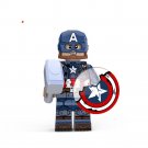 Captain America With Broken Shield Lego Avengers Superheroes Minifigure Block Toys