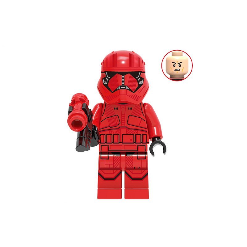 Red Stormtrooper Lego Star Wars The Force Awakens Minifigure Block Toys