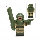 Comander City Police With Gun World War 2 Lego Minifigure Building Block Toys