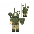 Signal Corps Soldier City Police With Gun World War 2 Lego Minifigure Building Block Toys