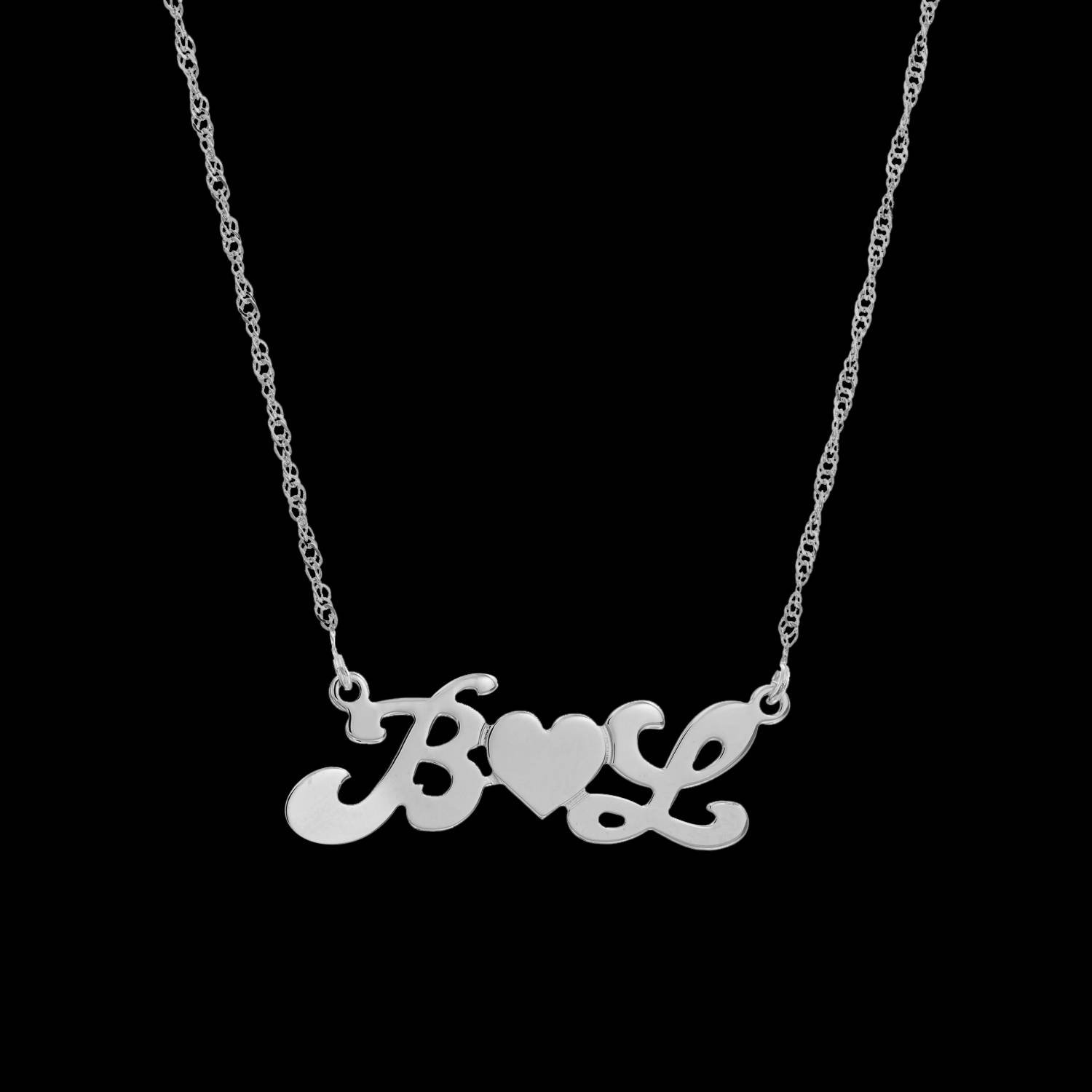 Personalized Name Necklace Custom Name Necklace Nameplate Necklace Silver Name Necklace