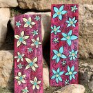 Yellow and Aqua Flowers