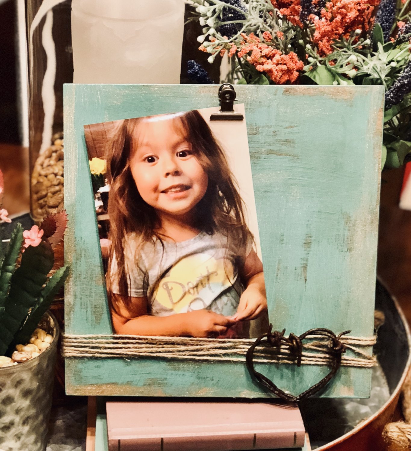 8x8 Turquoise Photo Display