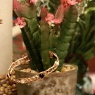 Bi Tone Wire Bracelet with Beads