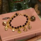 Black and Gold Charm Bracelet