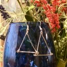 Silver Triangle Earrings