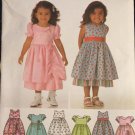 Simplicity 4246 Toddler's Dress with Skirt Sewing Pattern, Trim Variations Sizes 1/2, 1, 2, 3, 4
