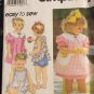 Simplicity 8948 Easy to Sew: Toddlers' Dress, Reversible Pinafore or Top, and Panties  Size 1/2 to 4