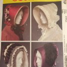 McCalls 5129 Misses Historcial Bonnets Civil War 1800s Halloween Costume Sewing Pattern Size S - L McCalls 5129 Misses Historcial Bonnets Civil War 1800s Halloween Costume Sewing Pattern Size S - L