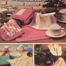 Dishcloths Featuring A Pot  Scrubber Too Leisure Arts 2077 Crochet Pattern 16 Designs