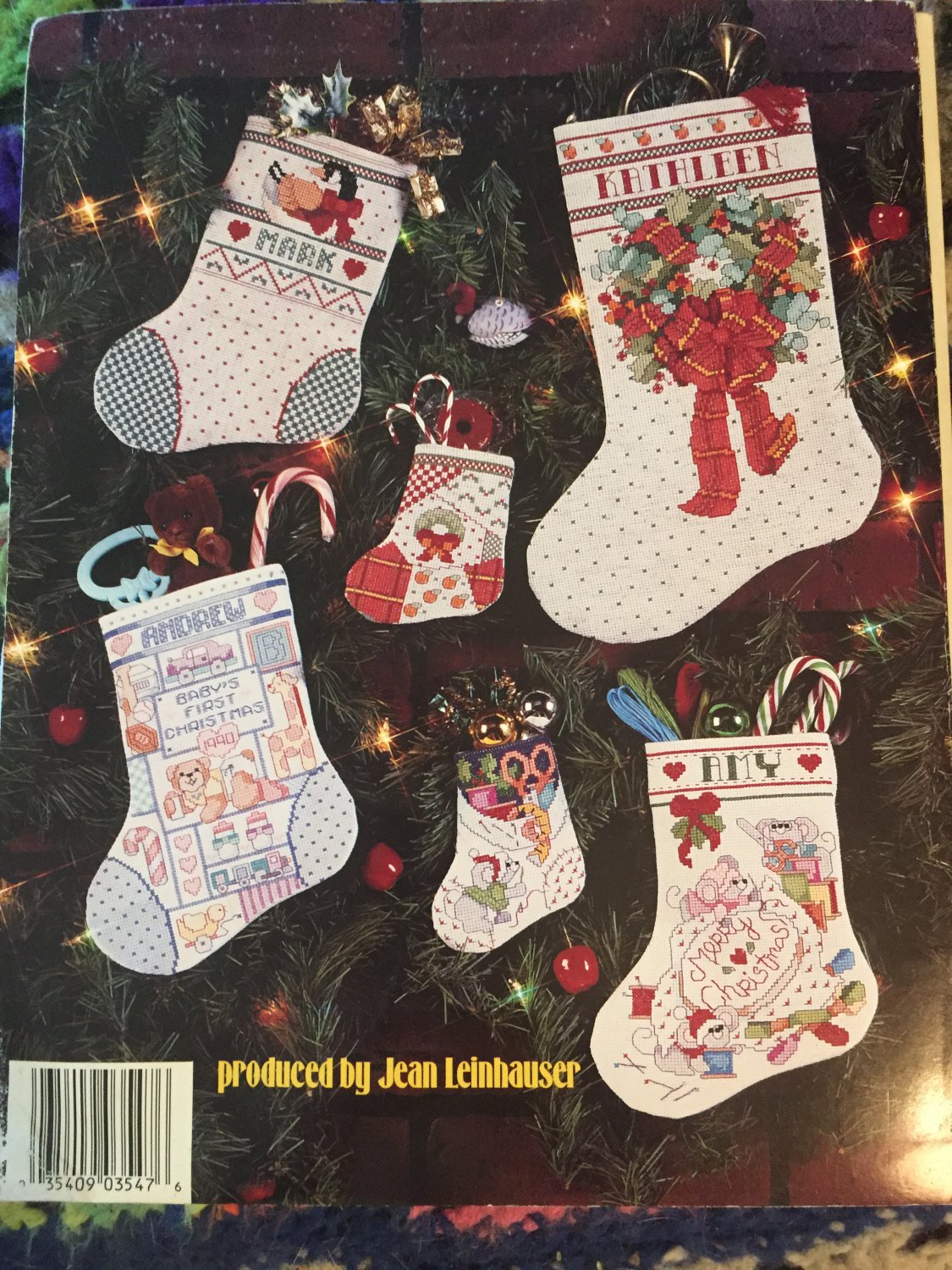 American School of Needlework Christmas Stockings Cross Stitch Linda
