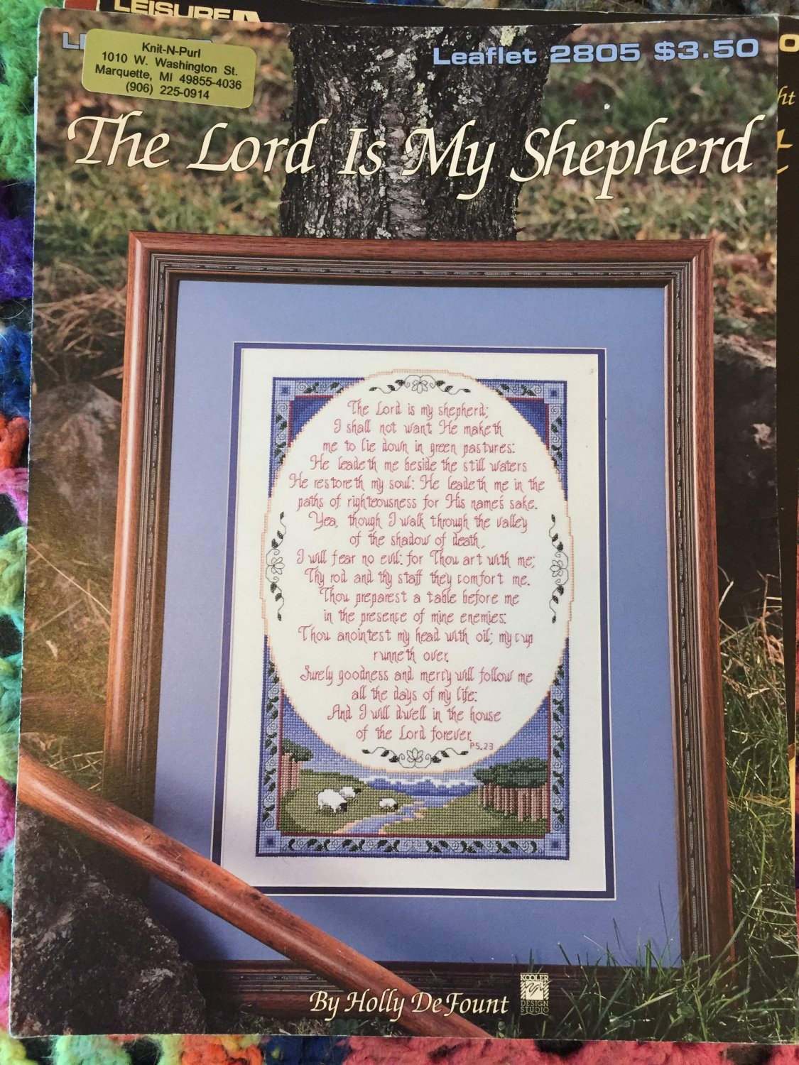 Leisure Arts Lord is my Shepherd Counted Cross Stitch Leaflet 2805