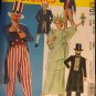McCalls 8701 Patriotic Halloween Costume pattern Statue of Liberty Lincoln Uncle Sam Large (40, 42)