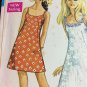 Simplicity 7677 Mod Sundress Jiffy Dress in Two Lengths  Vintage 1968 SIze 12 Bust 34