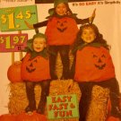 Children's Pumpkin Halloween Costumes Pattern, By Simplicity, Size "A" Fits S, M, L, #0652 Children's Pumpkin Halloween Costumes Pattern, By Simplicity, Size "A" Fits S, M, L, #0652