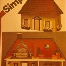 Vintage Simplicity 9821 Fabric Doll House And Furniture Sewing Pattern.