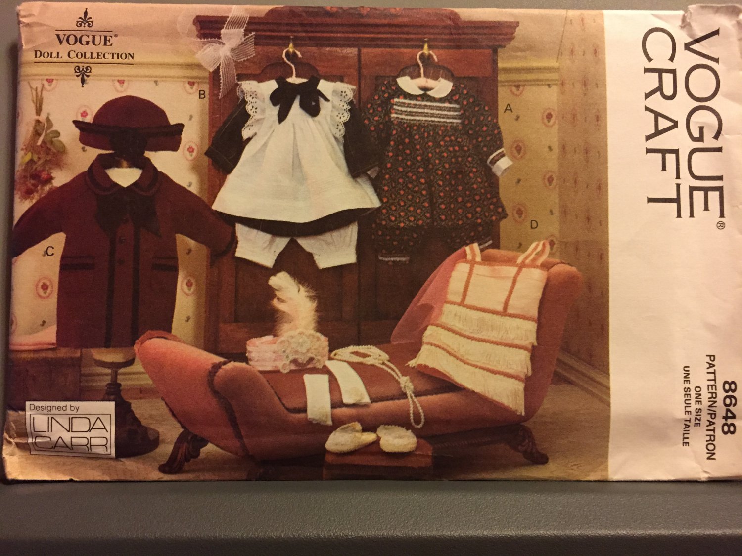 Vogue 8648 18 inch designer doll clothes Sewing Pattern