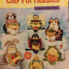 Plastic Canvas Pattern Clay Pot Huggies Cat Bee  Bunny Turtle Frog Plant Holder  Needlecraft Shop
