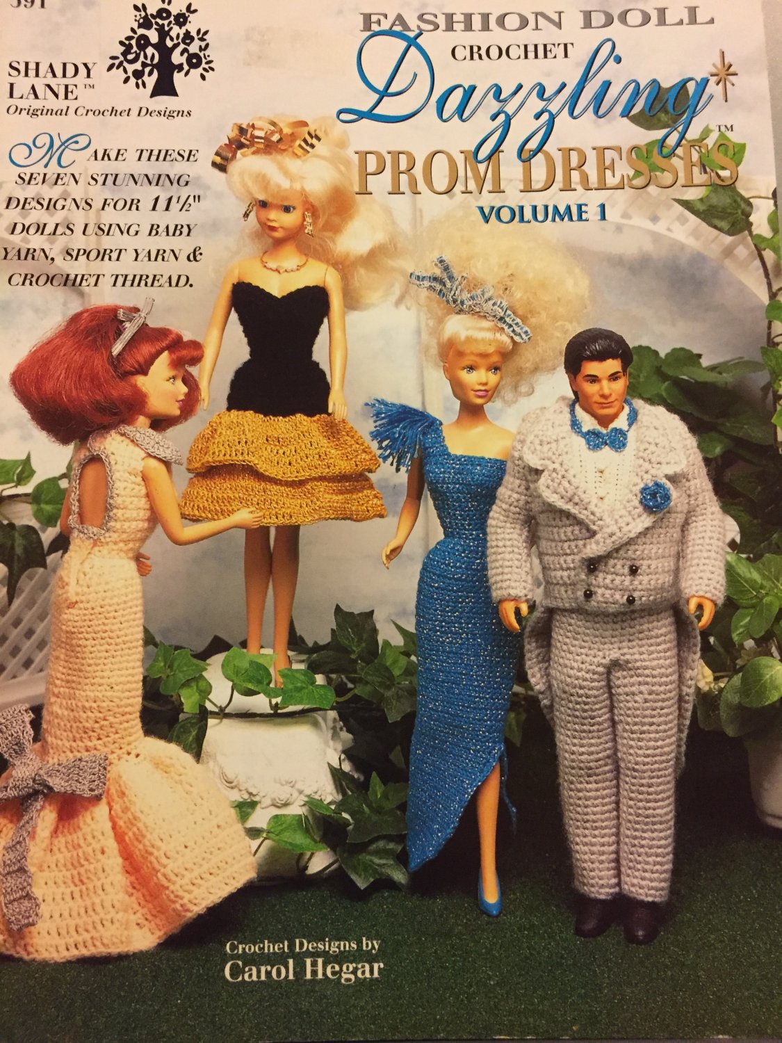 Shady Lane Fashion Doll crochet dazzling prom dress Volume #1 booklet 391