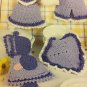 NEW KITCHEN BASICS IN COTTON POT HOLDERS DISHCLOTHS CROCHET PATTERN BOOK 3764
