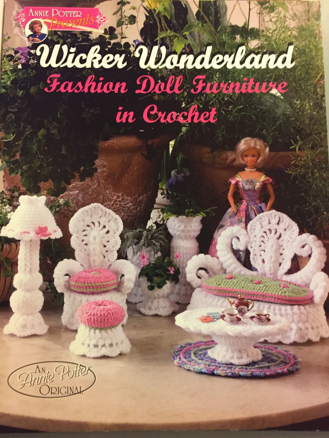 Wicker Wonderland Annie Potter Crochet Fashion Doll Furniture Pattern Booklet