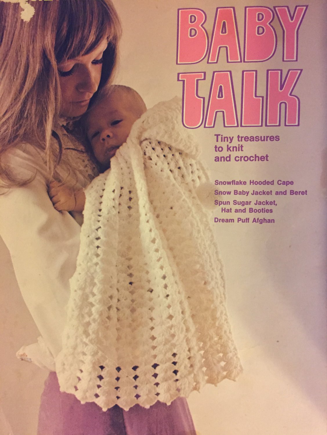 Leisure Arts Leaflet #4 Crochet and Knit Leaflet Baby Talk Vintage 1973