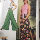 Misses Jiffy Knit Halter Top Pantskirt Simplicity Sewing Pattern 5305 Size 10 Misses Jiffy Knit Halter Top Pantskirt Simplicity Sewing Pattern 5305 Size 10