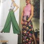 Misses Jiffy Knit Halter Top Pantskirt Simplicity Sewing Pattern 5305 Size 10