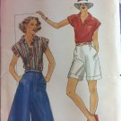 Butterick sewing pattern 5373 misses shirt culotte and Bermuda shorts size 12 Butterick sewing pattern 5373 misses shirt culotte and Bermuda shorts size 12