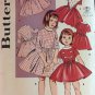 BUTTERICK 9159 Girls Size 2 Dress Pattern Girls Fit and Flare 1960s Girls Dress Toddler Dress