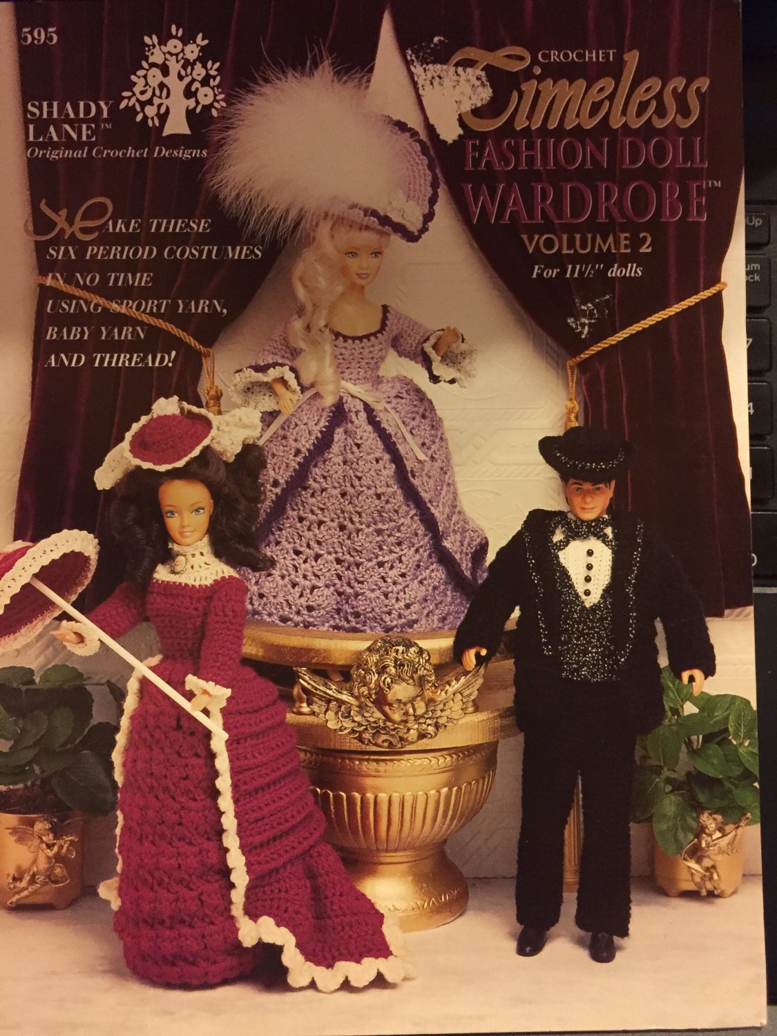 Shady Lane Fashion Doll crochet Timeless Wardrobe Volume 2 Period Costumes 595 Pattern
