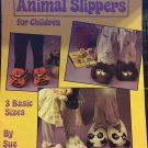 Crocheted Animal Slippers for Children Leisure Arts 1070 pattern in sm, med, large